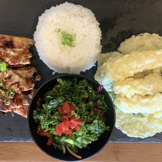 Tempura and Chicken Combo Plate